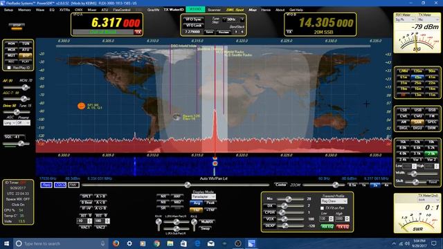 Flex 3000 SDR- running KE9NS software смотреть онлайн