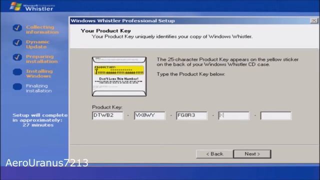 Installing Windows Whistler Build 2446 TimeLapse (Beta Installation EP#1) смотреть онлайн