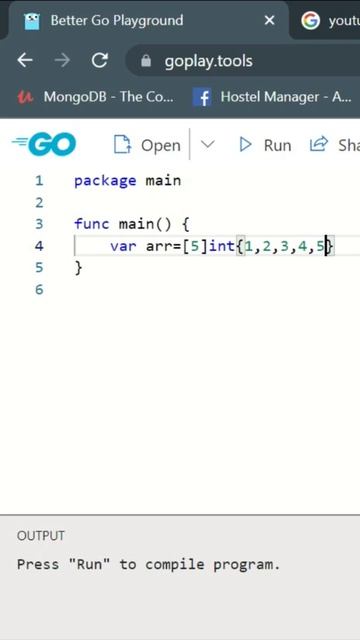 Arrays in Golang Part-1 || #shorts #golang #array #programming #coding смотреть онлайн