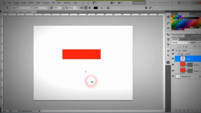 Photoshop Tutorial - How to make web simple button with normal and hover state смотреть онлайн