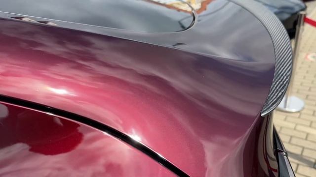 Tesla Model Y in Midnight Cherry Red @tesla смотреть онлайн