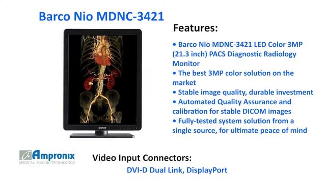 Barco Nio MDNC-3421 LED Color 3MP PACS Diagnostic Monitor Sales | Service | Repair | Exchange смотреть онлайн