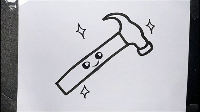 How to Draw a Hammer Easy Drawing for kids смотреть онлайн