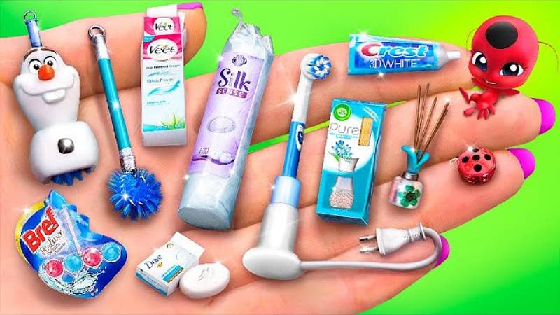 Миниатюрные гаджеты для Эльзы и Леди Баг - 30 идей! смотреть онлайн