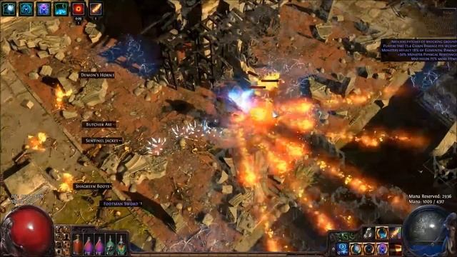 Path of Exile 75 Map Bazaar Incinerate Tank смотреть онлайн