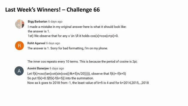 Challenge 67: An Almost Symmetric Functional Equation смотреть онлайн