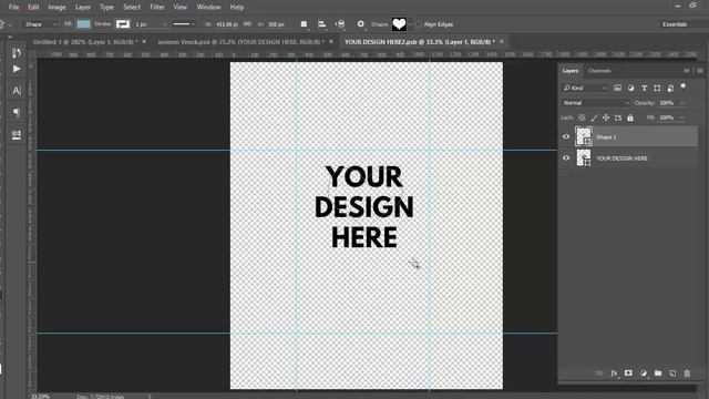 Women Vneck T-shirt Mockup Tutorial смотреть онлайн