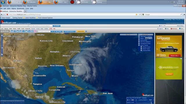 8 26 2011 Hurricane Irene UPDATE - North Carolina смотреть онлайн