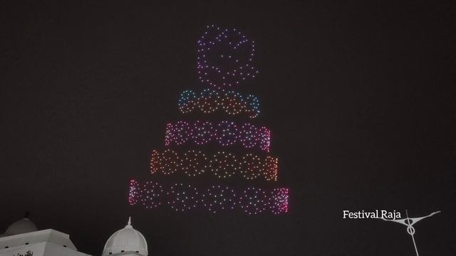 700+ Drone Show Near Tank Bund Secretariat | 150 Feets | смотреть онлайн