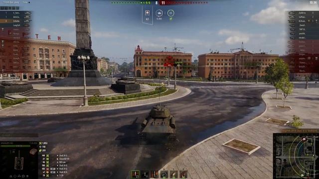 World of Tanks replay Minsk T34-85M 12 frags смотреть онлайн