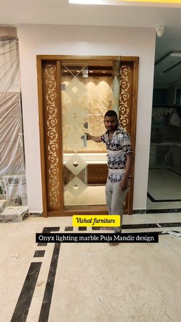 Onyx Lighting marble Puja Mandir design | Puja Mandir design for home #shorts #vishalfurniture смотреть онлайн