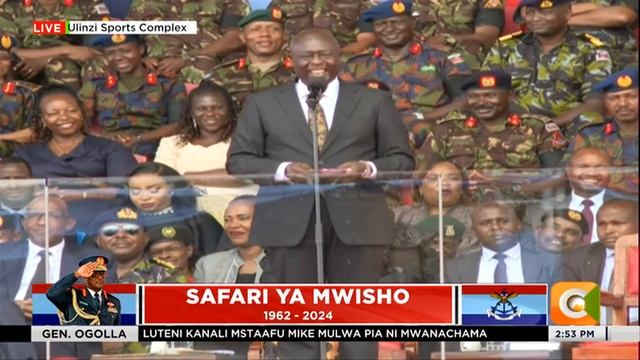 DP Rigathi Gachagua tribute to General Francis Ogolla смотреть онлайн