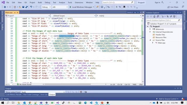 C++ Size And Limits Of Data Types | SizeOf Operator | Numeric_limits | Limits Macros
