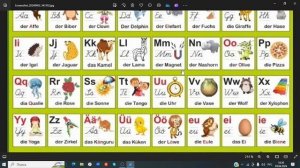 Немецкий алфавит  Произношение букв. Видеоурок.