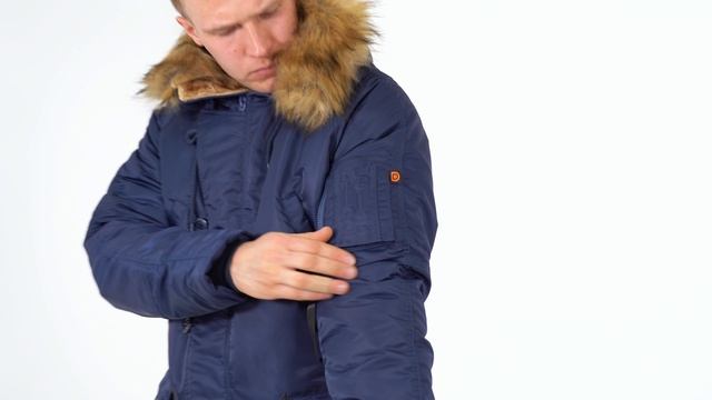 Мужская зимняя куртка Nord Denali Husky N3B Classic rep.blue/orange смотреть онлайн