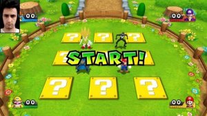 Mario Party 9 MiniGames Mario Vs Spider Man Vs Super Sonic Vs Batman (Master Difficulty)