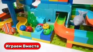 Развивающий конструктор с шариками ! Запусками смешные шарики ! Видео для детей