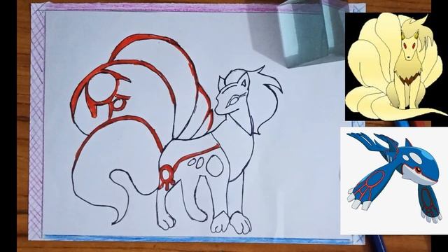 Pokemon fusion Drawing -Fire type and water type |Drawing Video смотреть онлайн