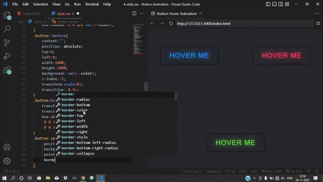 Trending CSS Hover Animation for Button смотреть онлайн
