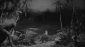 The Lost World (1925) with sound!: Hunt of Allosaurus