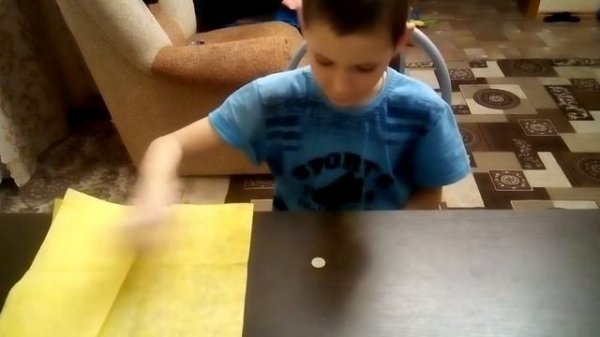 Фокус с монеткой, салфеткой и стаканчиком