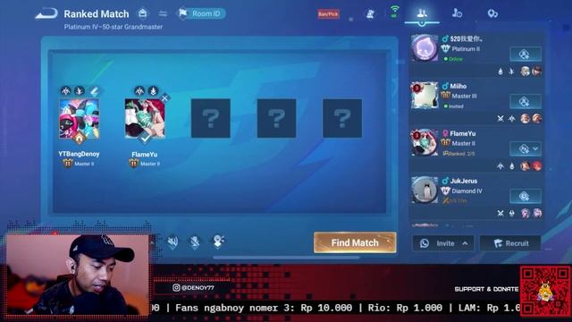 RANKED MASTER SKUY - LIVE HONOR OF KINGS смотреть онлайн