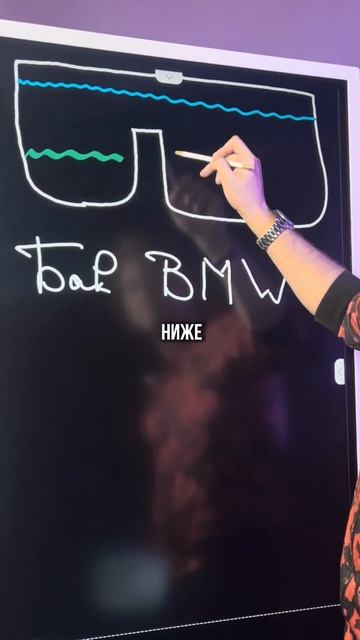 Сообщающиеся сосуды внутри БМВ ? #физика #егэ #bmw #строениемашин