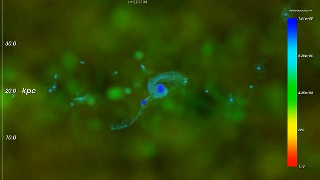 Formation of a spiral galaxy смотреть онлайн