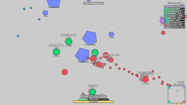 Diep.io #21// SPIKE TANK ARMY // FUNNY STRIKE // Dominating in Diep.io смотреть онлайн