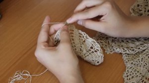 Вяжем СКАТЕРТЬ крючком. Мотив 2 (часть 6)