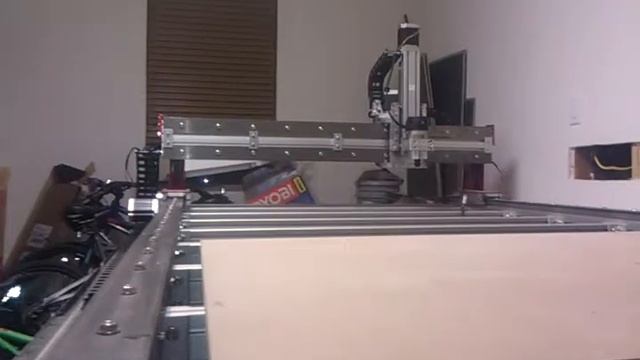 CNC moving under Mach3 control смотреть онлайн