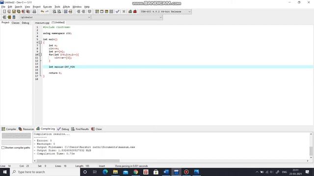 KADANE'S ALGORITHM- MAXIMUM SUBARRAY PROBLEM смотреть онлайн