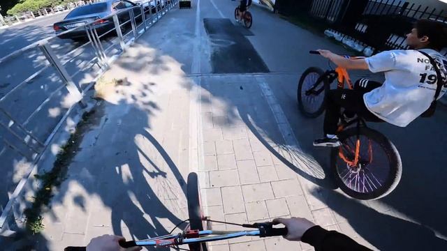 Покатушка на заднем по городу - стант от первого лица смотреть онлайн