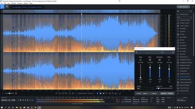 How Am I Supposed to Live Without You - iZotope RX 8 Music Rebalance - Remove Vocals смотреть онлайн
