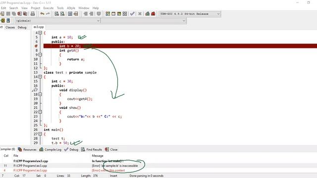 C++-15.3-Single Inheritance (Private) смотреть онлайн