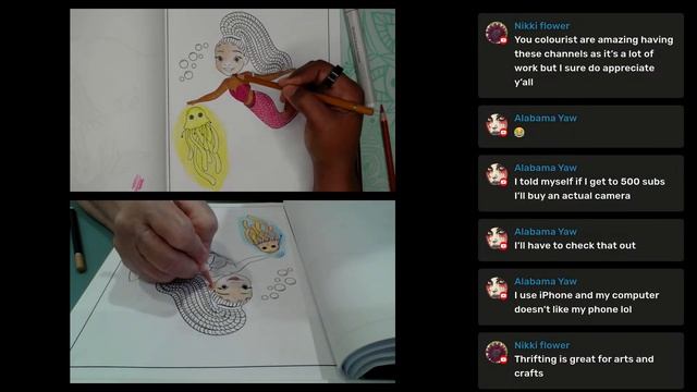 Coloring Mermaids, News & Mini Haul | 🔴LIVE Coloring Talk with Evelyn смотреть онлайн