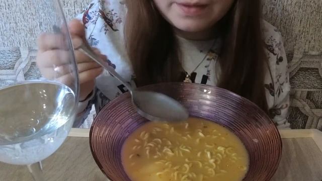 ASMR сырный рамен, cheese noodles, eating, cheese pasta, no talking смотреть онлайн