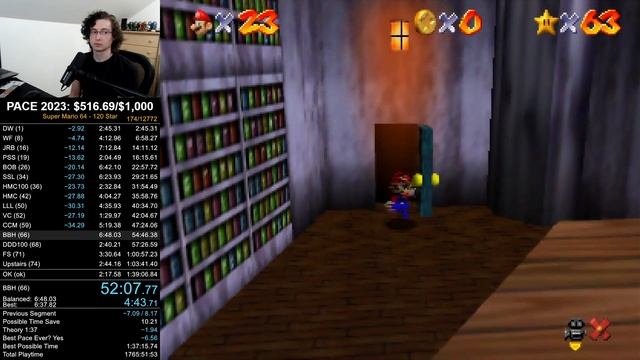Super Mario 64 120 Star in 1:39:00 by Kally (N64, JPN) смотреть онлайн