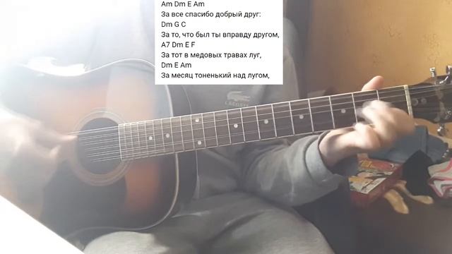 Аккорды, перебор, бой Мы из будущего песня Нины (+12 струнная гитара)