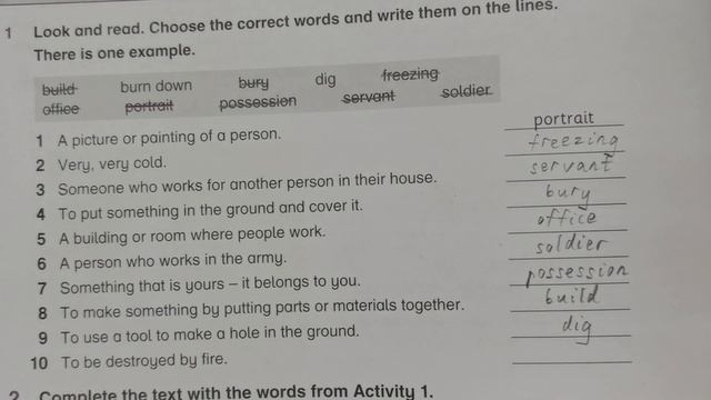 Year 6 Academy Stars Workbook Answer Page 18🍎Unit 2 Life in the past🚀Lesson 1 Vocabulary смотреть онлайн