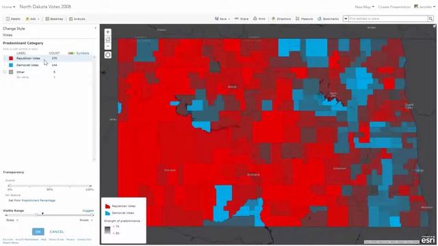 Smart Mapping in ArcGIS Online - Predominance смотреть онлайн