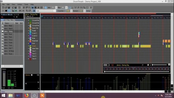 DrumThrash Drum Machine 1.0.9 Demo -Swing Sig