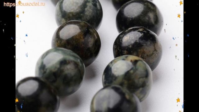 Бусина каменная яшма камбаба (крокодиловая) 6мм, круглый, зеленый, природный узор, нить (63шт/39см) смотреть онлайн
