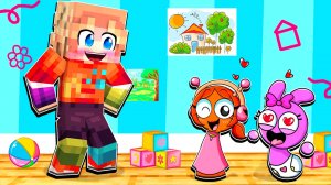 Я СТАЛ ПАПОЙ ДЕВОЧЕК СПРУНКИ В МАЙНКРАФТ! ПЧОЛА SPRUNKI FAMILY MINECRAFT