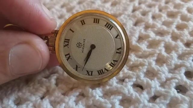 MINI RELÓGIO DE BOLSO MIRVAINE OURO PLAQUET A CORDA MANUAL ANOS 60 смотреть онлайн
