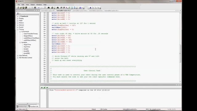 Vex for Competition Tutorial | Line by Line Autonomous Programming смотреть онлайн