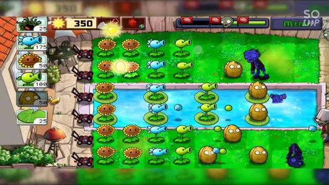 ТРИ ВОЛНЫ ЗОМБИ АТАКИ  / (ПРОХОЖДЕНИЯ №16) [Plants Vs. Zombies] / BaHa12