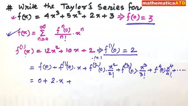 Taylor Series approximation of Polynomial Functions | mathematicaATD смотреть онлайн