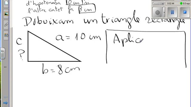 Teorema De Pitàgores  Calcular Catet