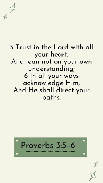 Proverbs 3:5–6. смотреть онлайн